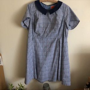 Plus size ModCloth plaid dress